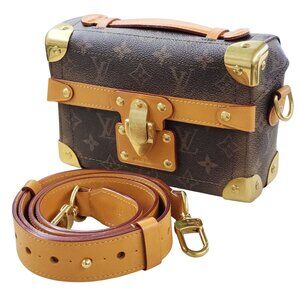 RARE! New Louis Vuitton Monogram Dust Small Soft Soul Trunk Crossbody Bag M11535